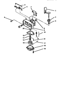 Part Location Diagram of 92-6377 Lawn Boy DISCONTINUED